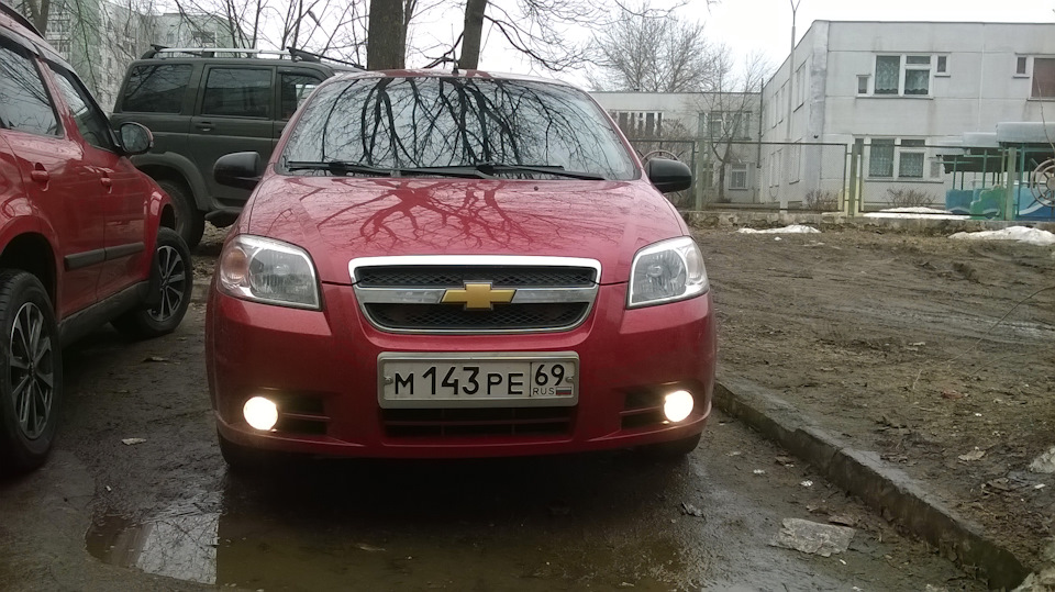установка ПТФ авео т250 — DRIVE2