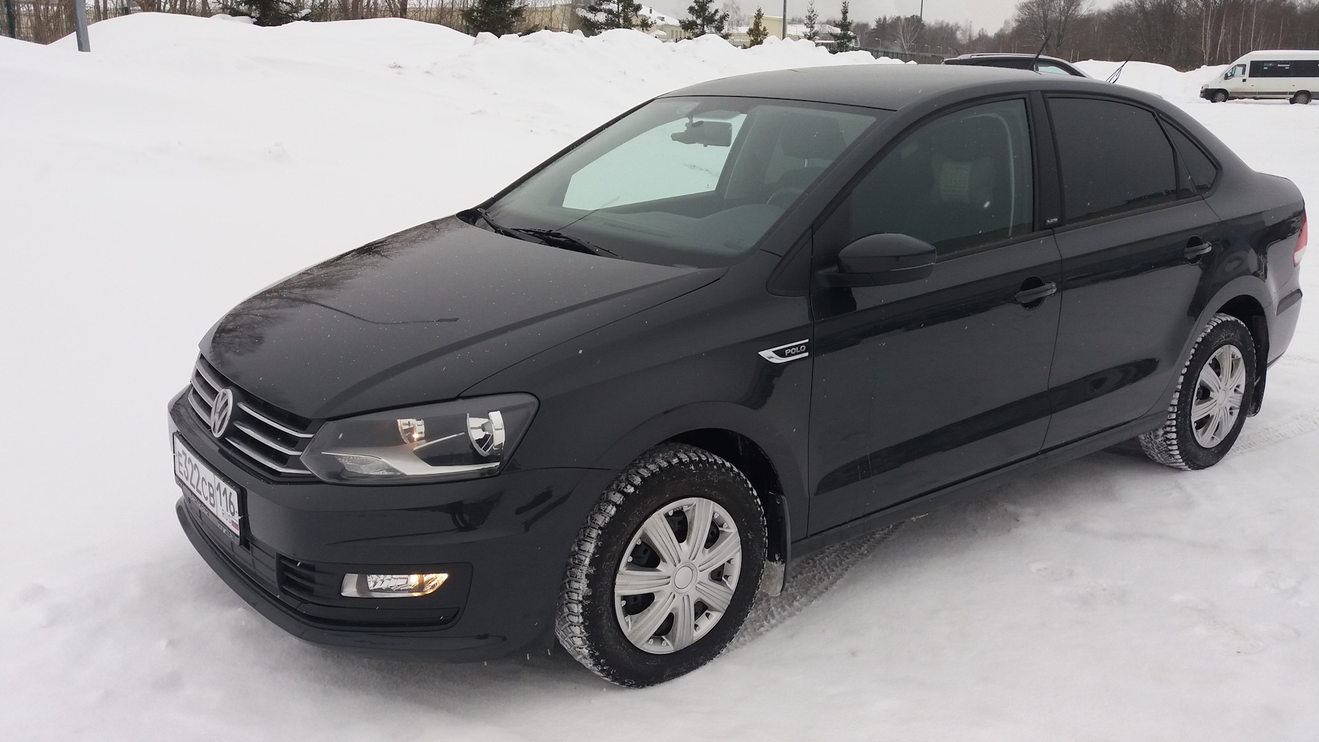 Volkswagen Polo sedan 2016 черный