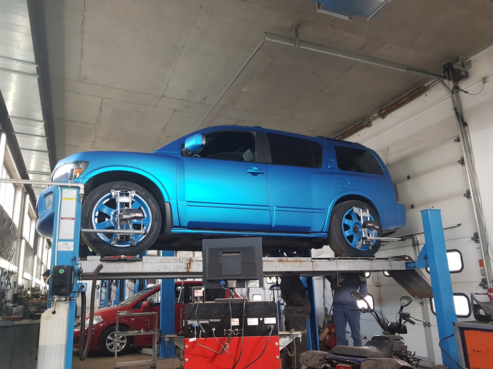 Немного резинок — Infiniti QX (2G), 5,6 л, 2006 года | визит на сервис ...