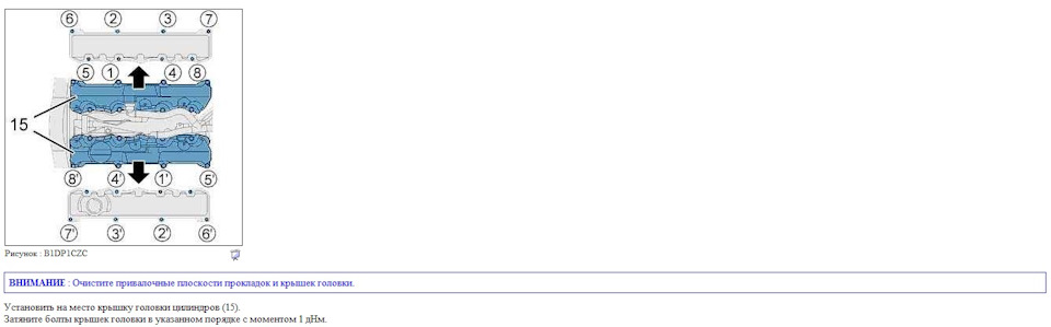 Момент затяжки клапанной крышки ситроен с4 tu5jp4
