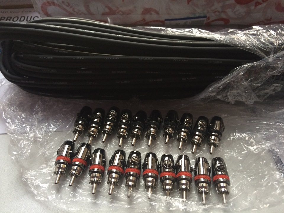 RCA разъемы и кабель DD Audio — Lada Гранта Лифтбек (1G), 1,6 л, 2015 ...