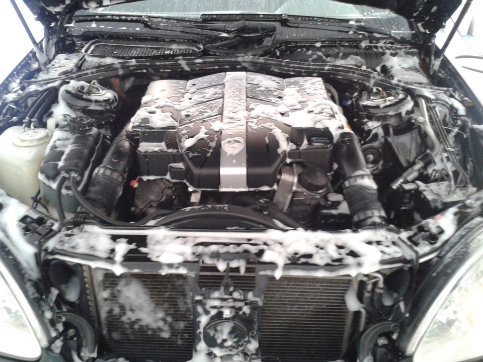 Очередная мойка двигателя+ паровая мойка . — Mercedes-Benz S-Class ...