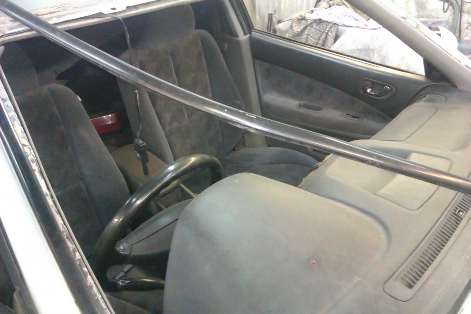 вклейка стекла — Mitsubishi Galant (8G), 1,8 л, 1998 года | кузовной ...