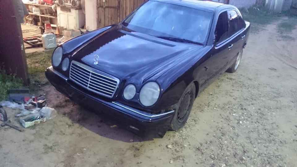 Наконец-то вид появился) — Mercedes-Benz E-Class (W210), 4,3 л, 1999 ...
