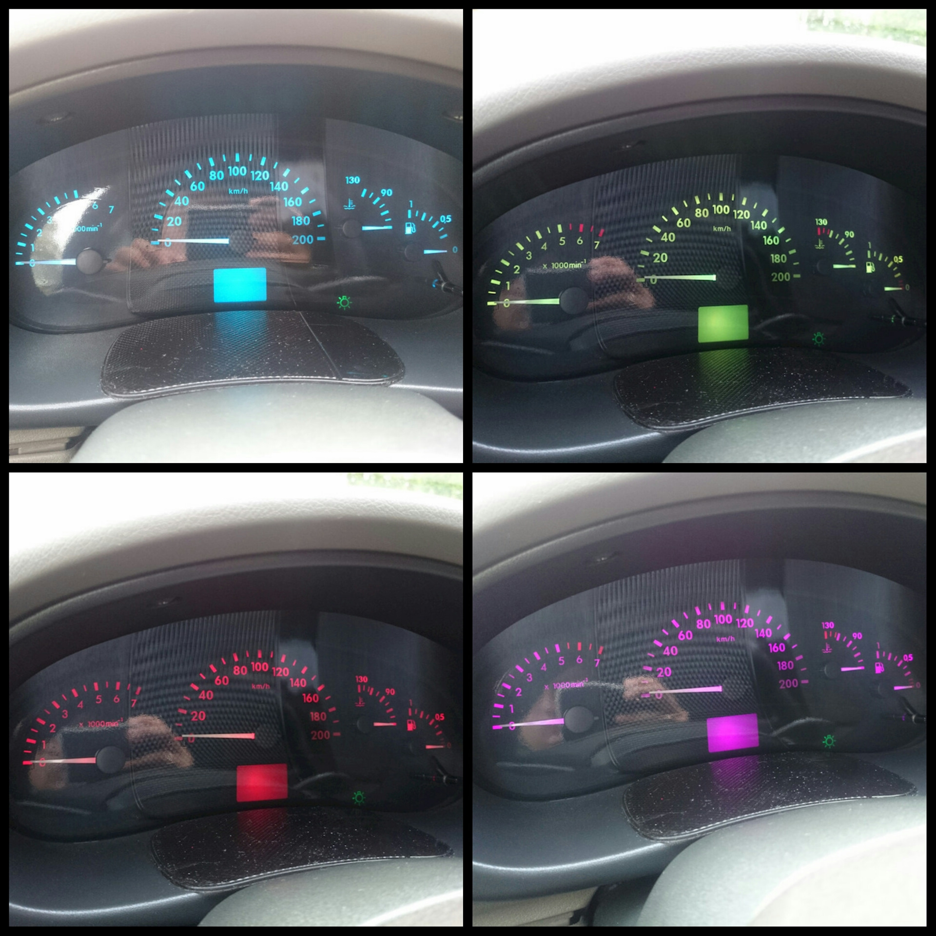 Rgb пересвет приборной панели — LADA Калина хэтчбек, 1,4 л., 2008 года ...