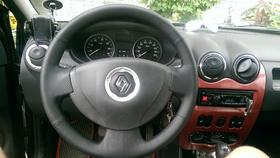 Оплетка на руль или кожа-рулит! — Renault Logan (1G), 1,6 л, 2013 года ...