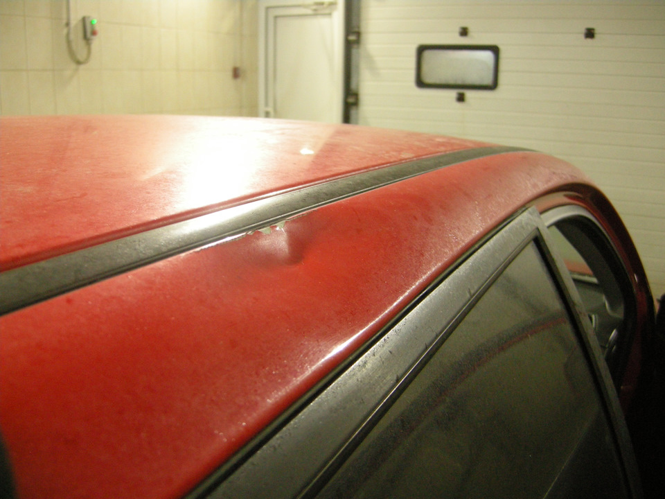 Вмятина на крыше — Mitsubishi Lancer IX, 2 л, 2004 года | наблюдение ...