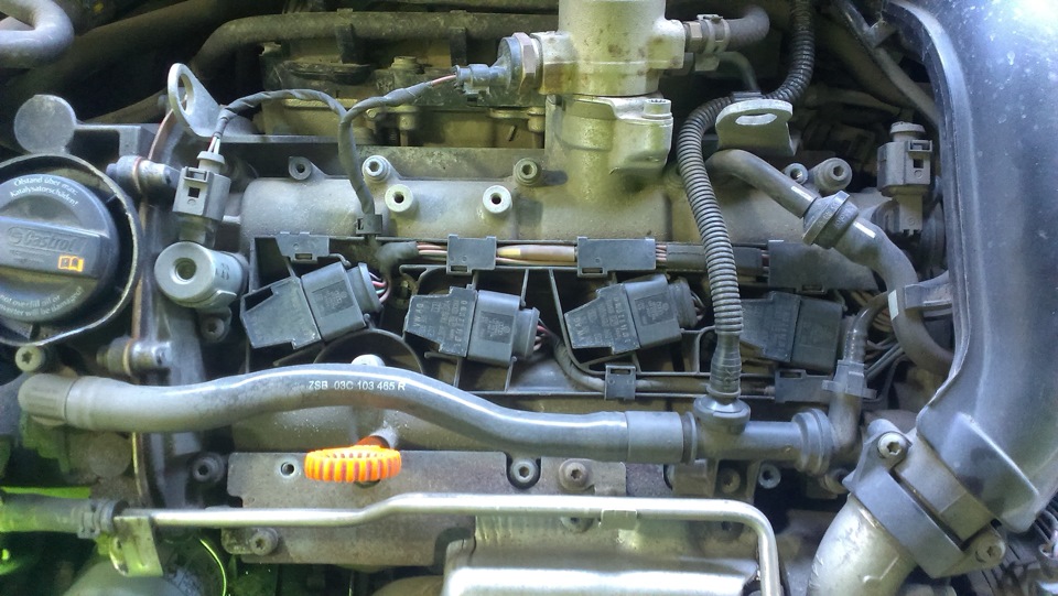 замена масла в ДВС и МКПП ну и свечи за одно) — Skoda Octavia A5 Mk2, 1 ...