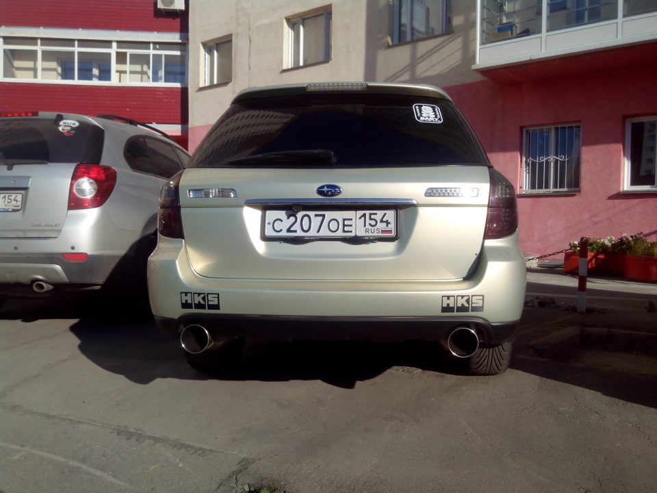 Наклейки HKS — Subaru Outback (BP), 3 л, 2005 года | просто так | DRIVE2