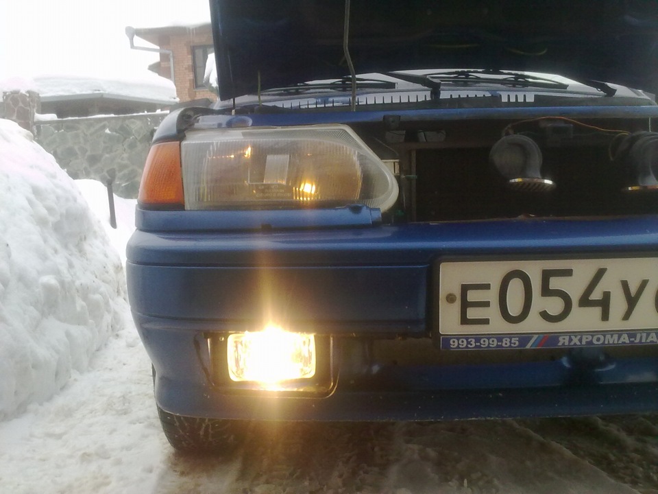 Замена китайских противотуманок, на "АВТОСВЕТ", Киржач — Lada 2114, 1,6 ...