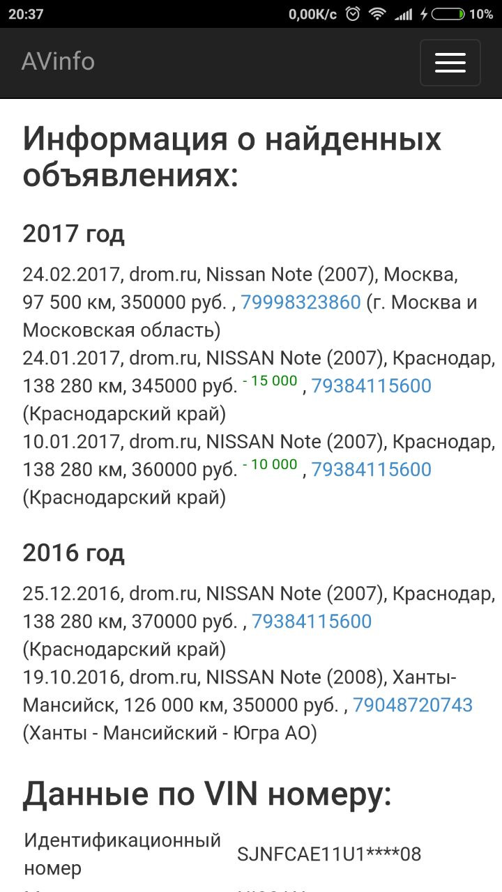 Нашего синего енота мы нашли на авито) — Nissan Note (1G), 1,6 л, 2006 года  | покупка машины | DRIVE2