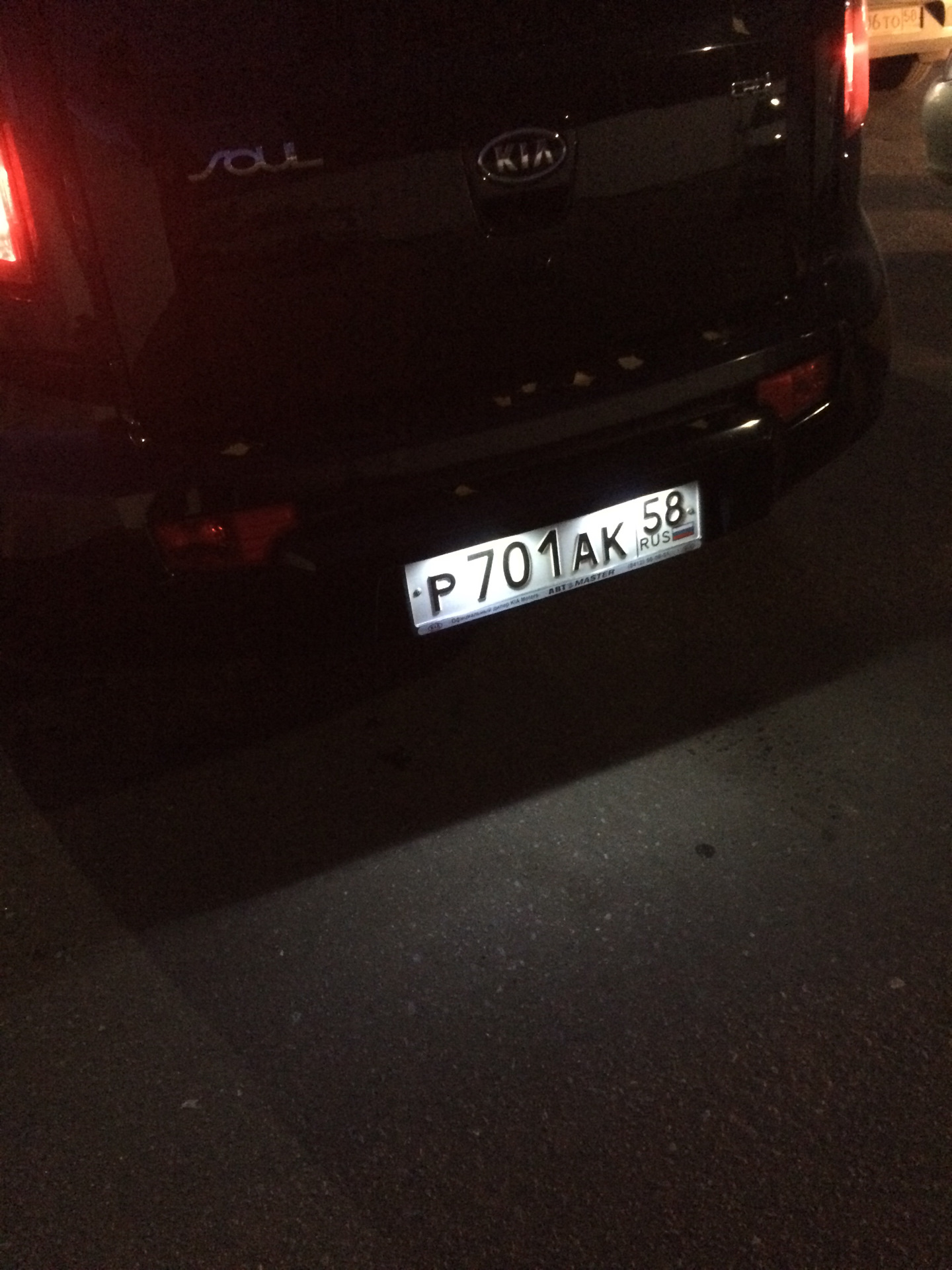 Светодиодная подсветка номера — KIA Soul (1G), 1,6 л, 2010 года ...