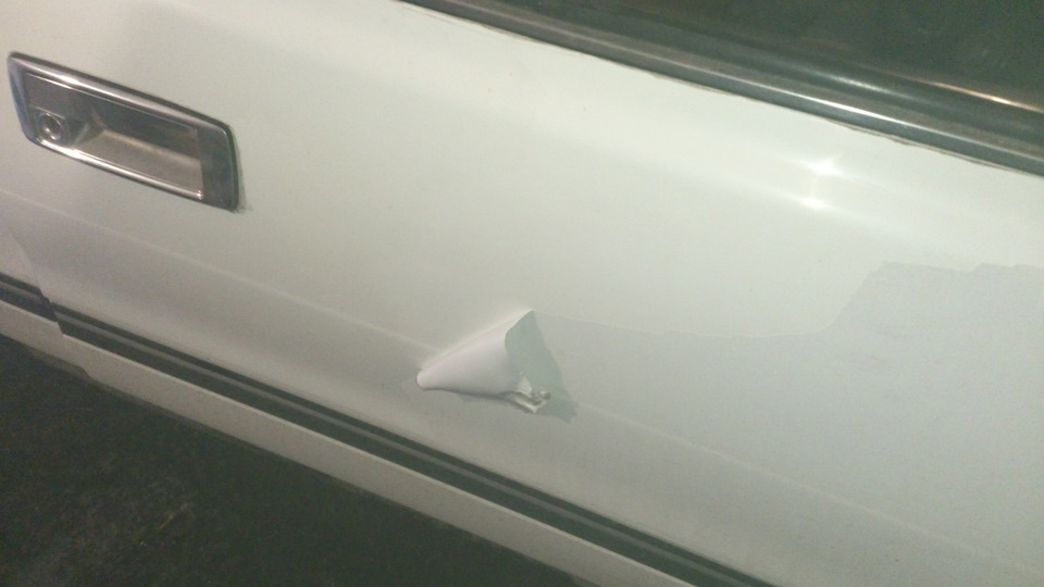 Пленка виниловая. Снятие — Toyota Crown (S130), 2 л, 1991 года | своими ...