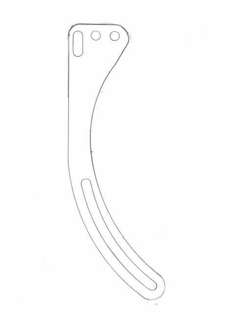 Кронштейн переноса генератора нива 21214 с гур чертеж