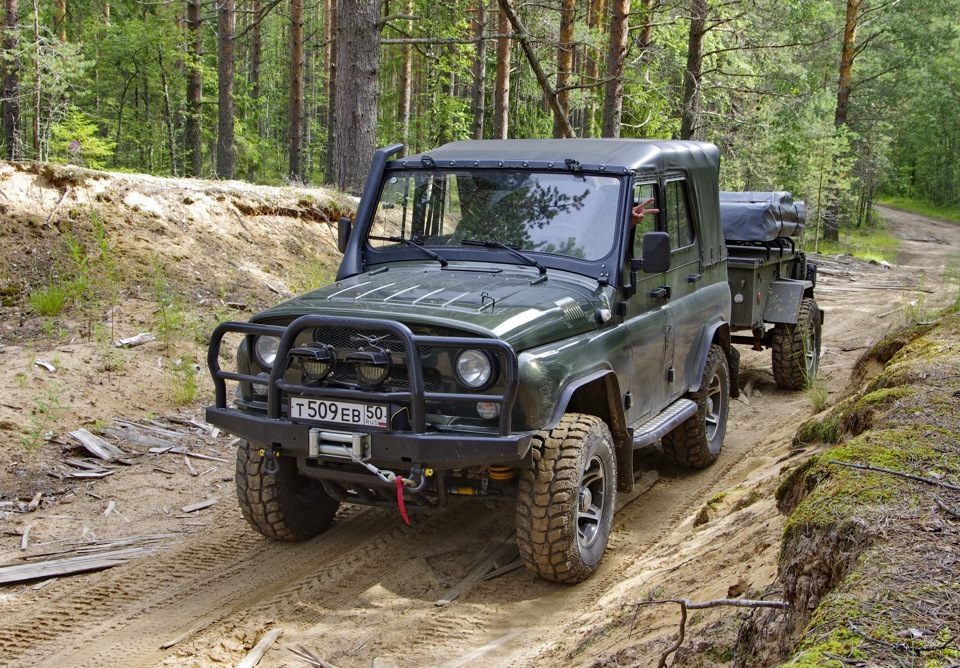 Большое путешествие экспедиционного прицепа УАЗ-8109 на Бесов Нос ...