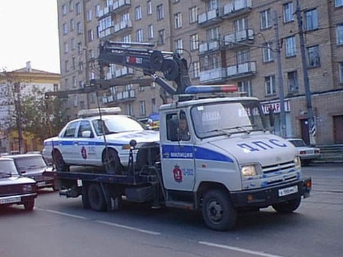 Полицейский эвакуатор фото