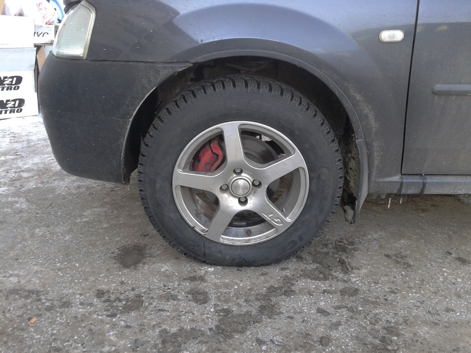 Переобулся на зиму — Renault Logan (1G), 1,6 л, 2007 года | шины | DRIVE2