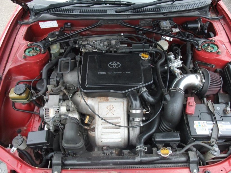 Как снять двигатель на toyota celica st205