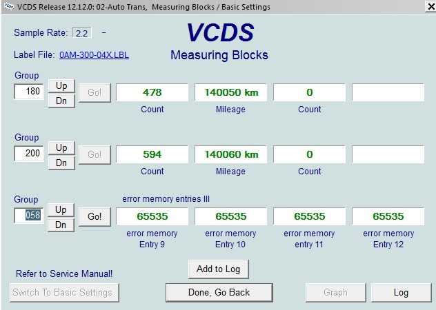 Vcds проверка лямбда зонда