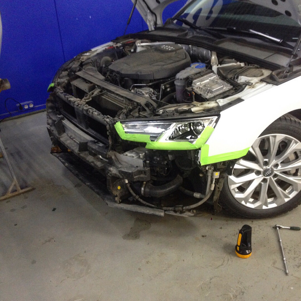 Безопасность и комфорт! Установка передних парктроников Audi A4 — DRIVE2