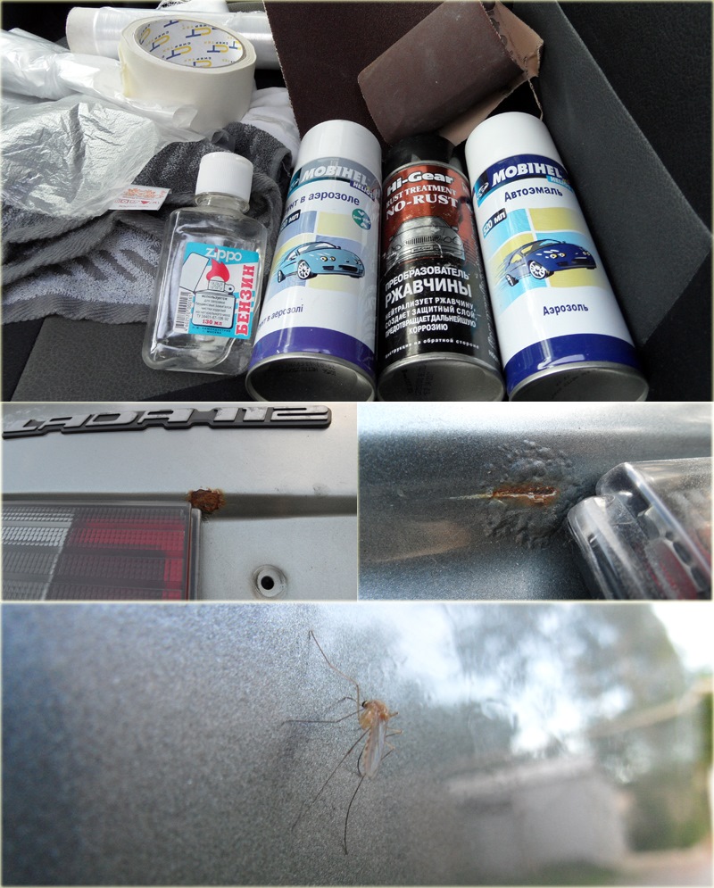 Подкраска сколов и местной ржави — Lada 21124, 1,6 л, 2006 года ...