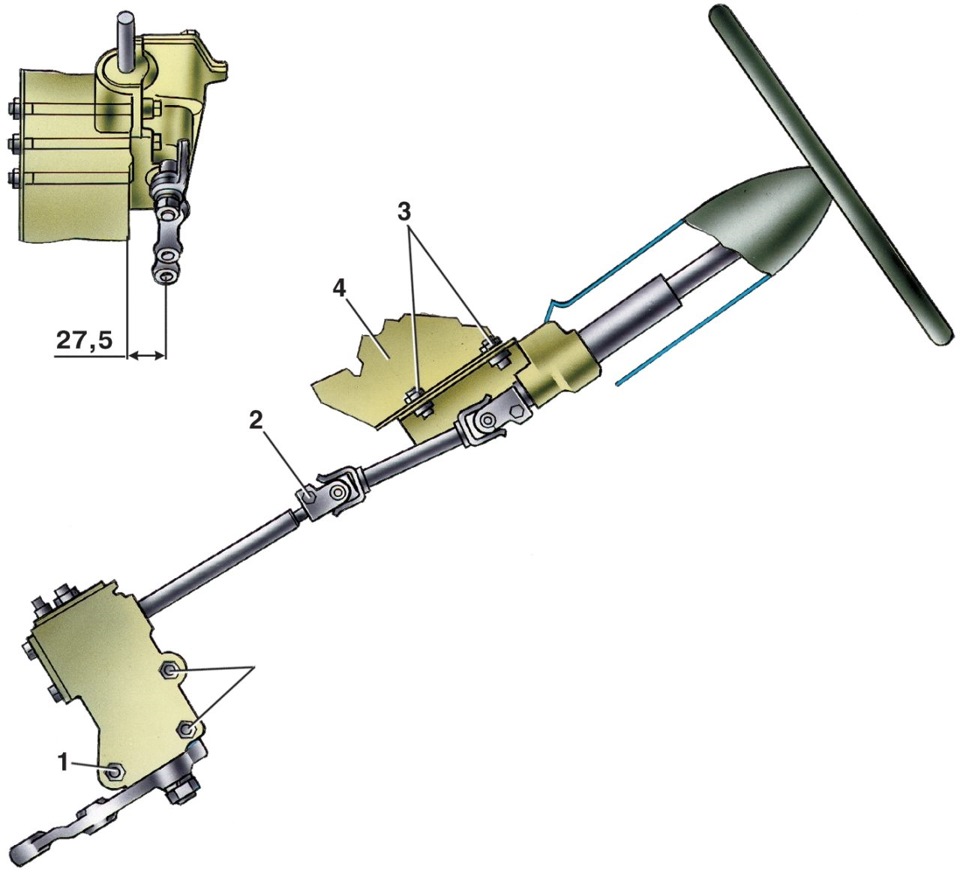 Рулевой механизм 2106 схема