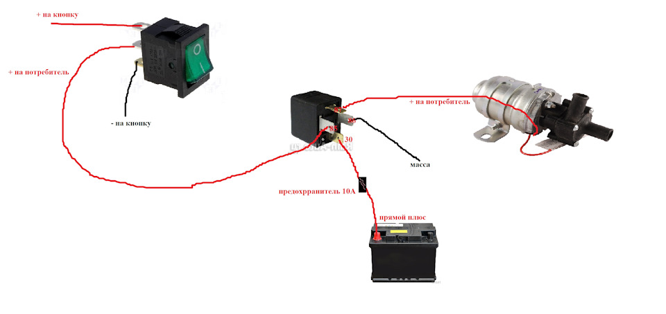 Как правильно подключить помпу Как сделать теплую печку 2109 - Lada 21093, 1,5 л, 1999 года своими руками DRIVE