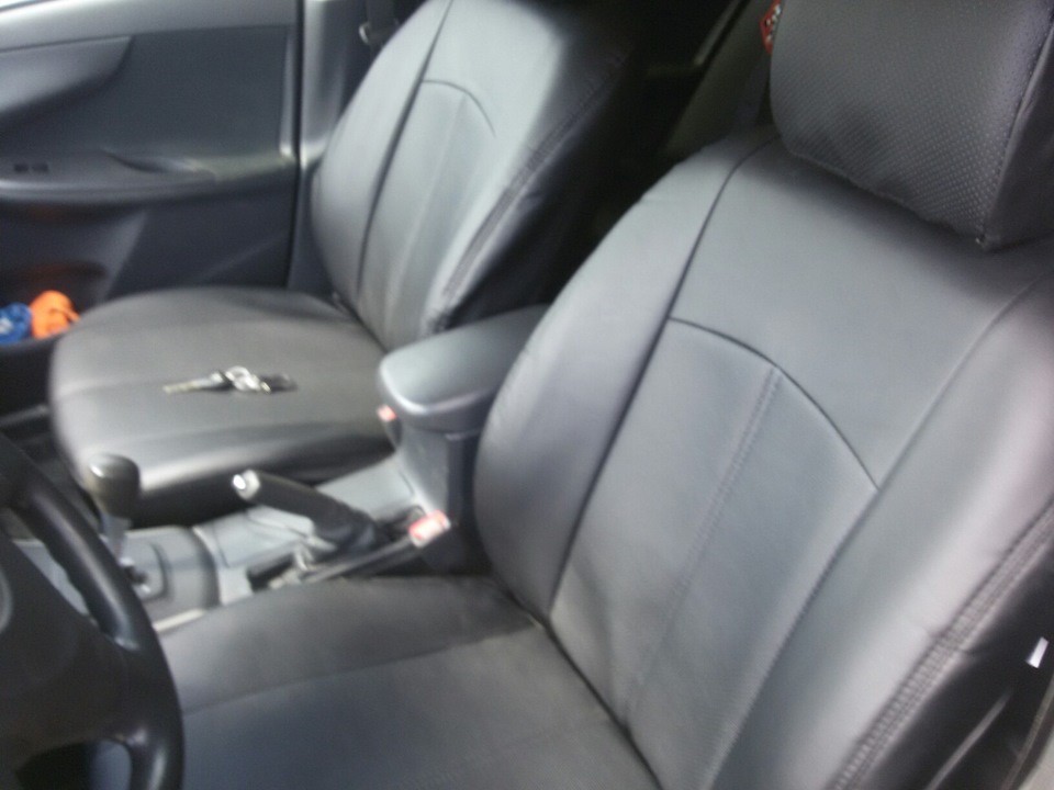 Экочехлы — Toyota Corolla (140/150), 1,6 л, 2007 года | аксессуары | DRIVE2