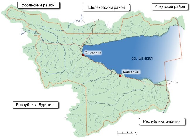 Карта шелеховского лесничества