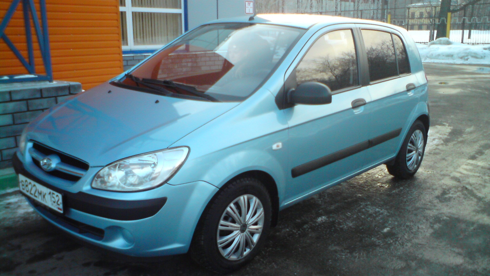 Hyundai Getz 1.1 бензиновый 2006 | голубой металлик на DRIVE2