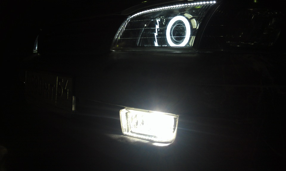 Ксенон В ПТФ И Подключение ПТФ Через Родное Реле — Toyota Caldina (190 ...