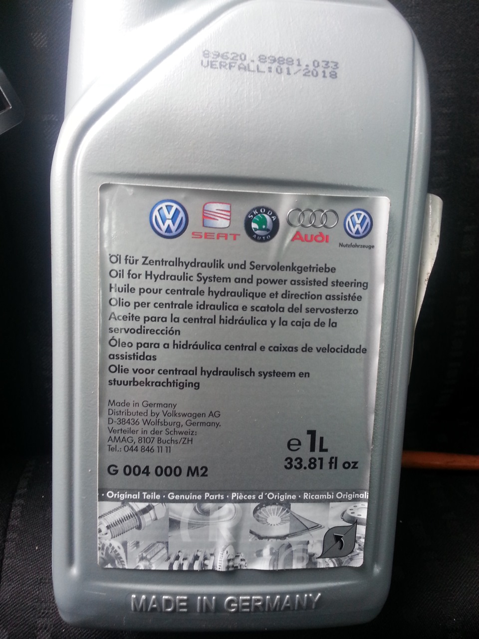 купил масло наконецто — Volkswagen Golf Mk4, 1,6 л, 2002 года ...
