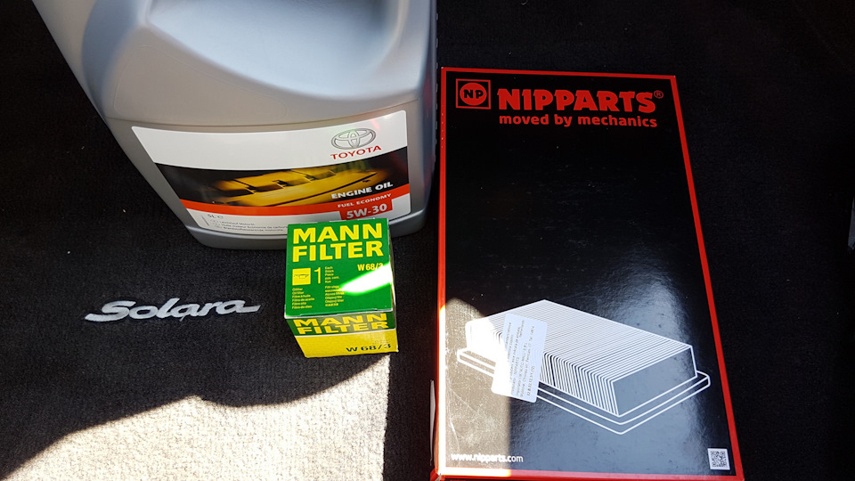 Фото в бортжурнале Toyota Solara I. Запчасти на фото: W68