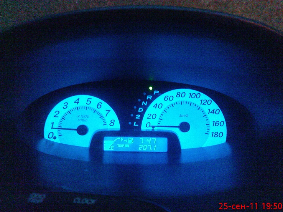 подсветки панели — Toyota Funcargo, 1,5 л, 2005 года | тюнинг | DRIVE2