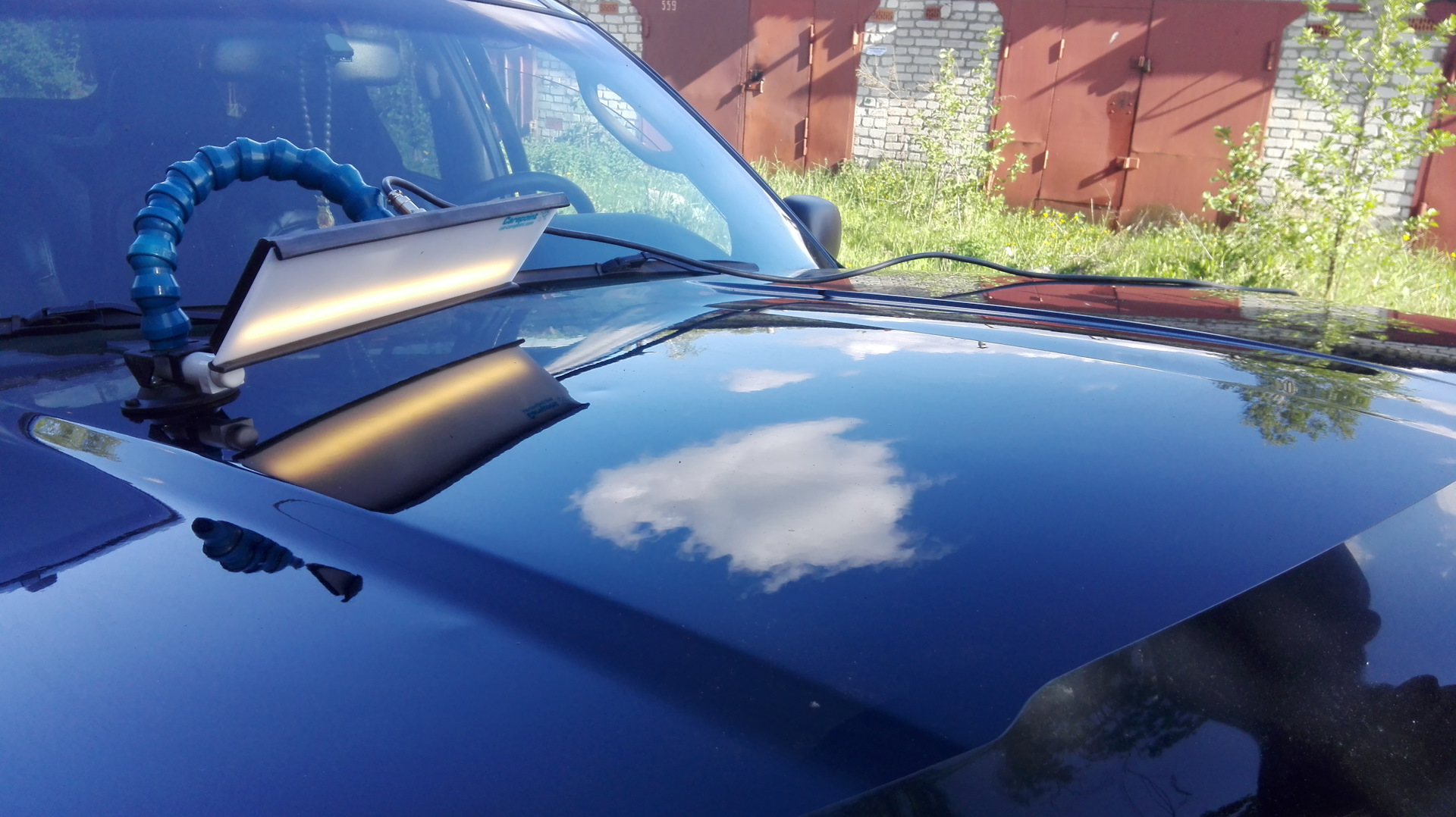 Удаление вмятин на капоте — Jeep Grand Cherokee (WJ), 4,7 л, 2002 года ...