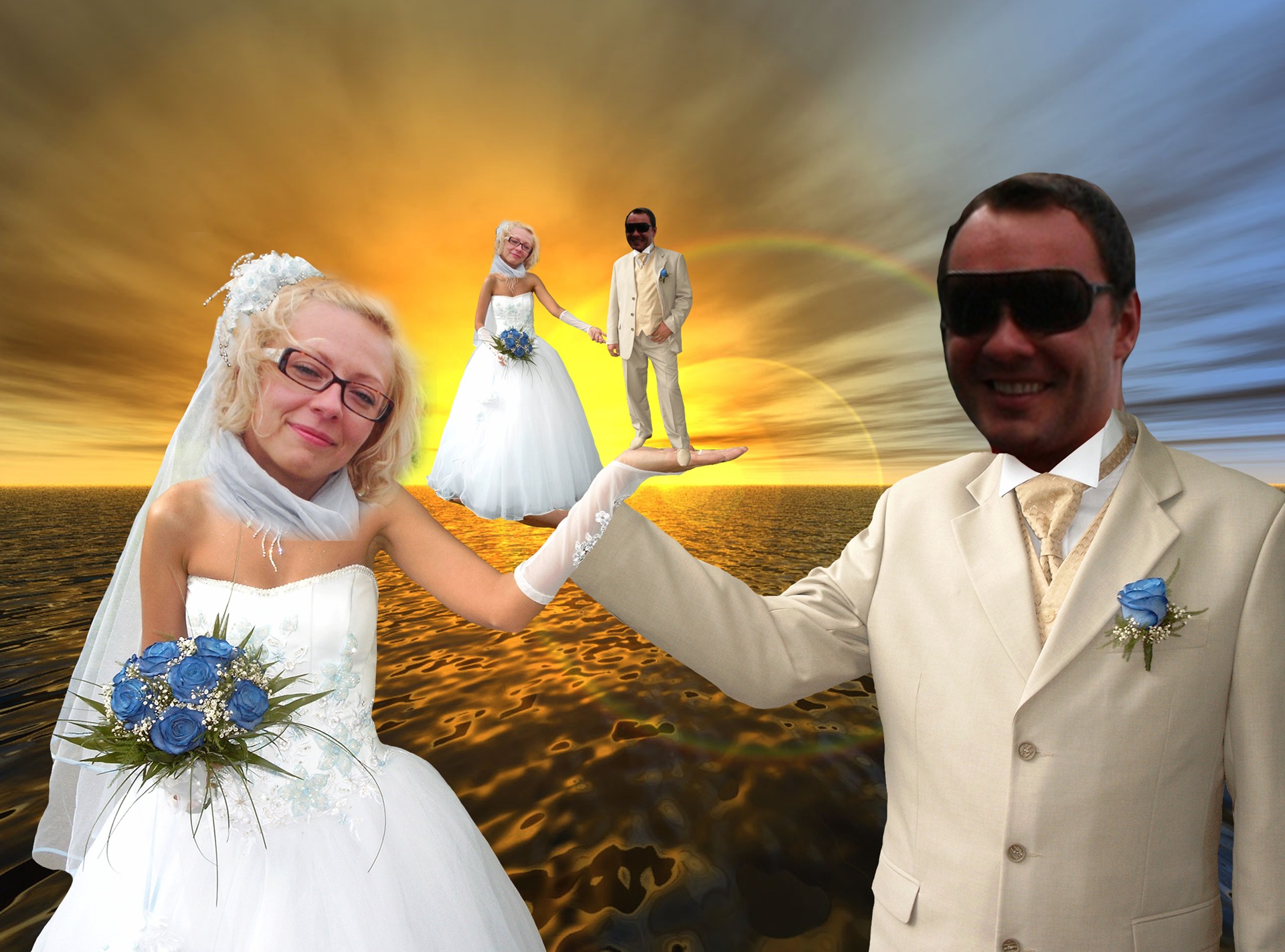 Вставить лицо в свадебные фото жених и невеста фотошоп онлайн