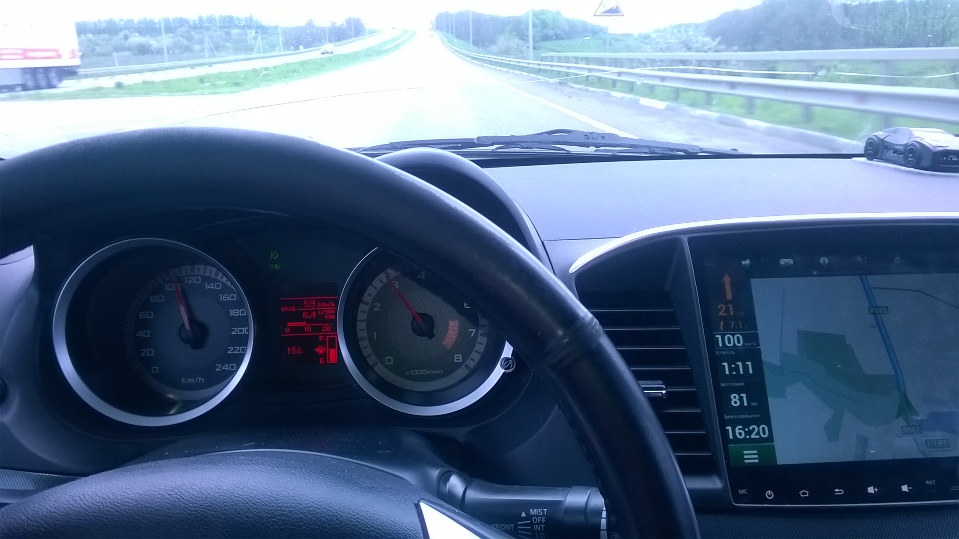 расход топлива — Mitsubishi Lancer X, 1,8 л, 2008 года | наблюдение ...