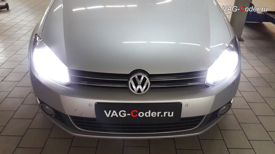 VW Golf VI-2012м/г — кодирование доустановленного адаптивного биксенона ...