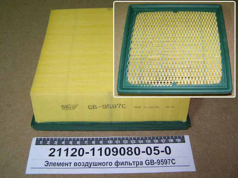 GB9597C Фильтр воздушный с сеткой GB-9597C BIG FILTER | Запчасти на DRIVE2