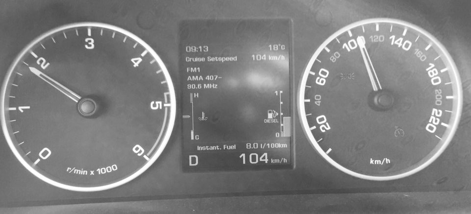 Расход топлива в разных режимах — Land Rover Range Rover Sport (1G), 3 ...
