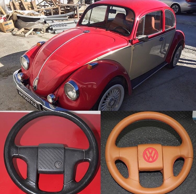 Volkswagen Käfer — перетяжка руля, изготовление пола и ковриков ...