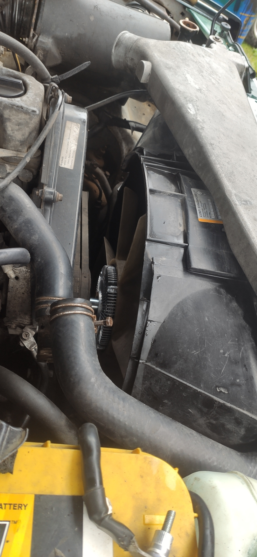 Замена вискомуфты . Промывка радиатора и интеркулера — Nissan Patrol GR ...