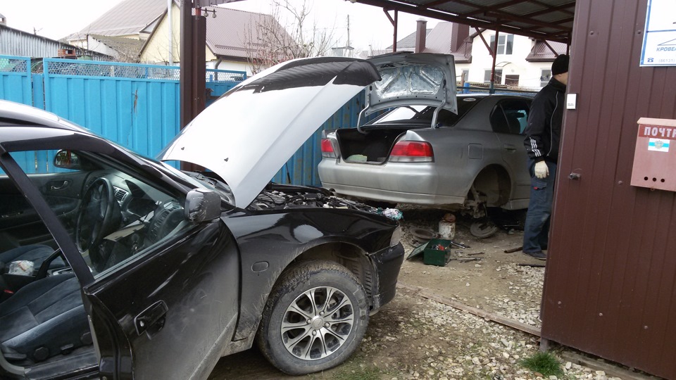 меняем ступичный подшипник — Mitsubishi Legnum, 1,8 л, 1997 года ...