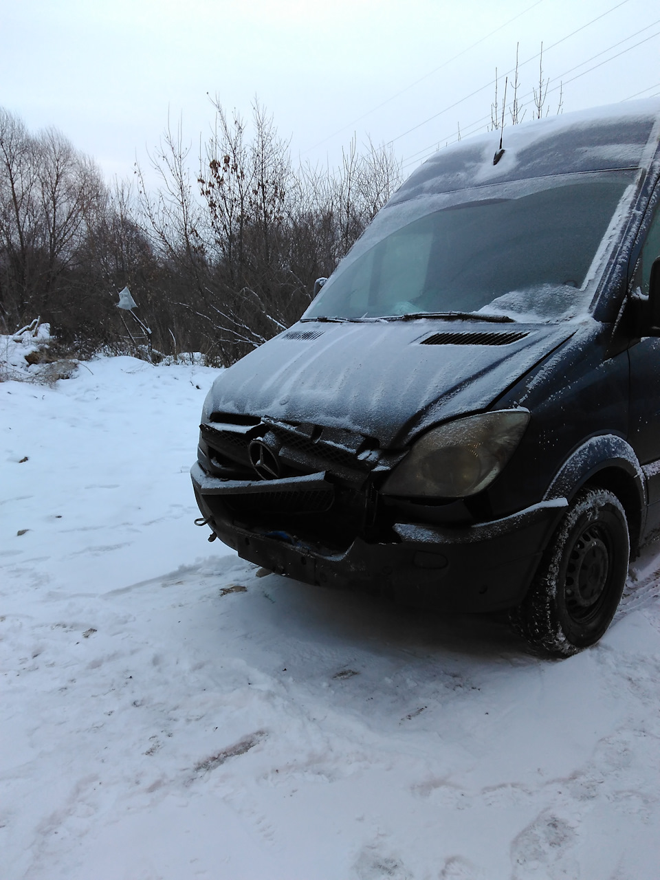 Попал в аварию — Mercedes-Benz Sprinter (2G), 3,2 л, 2006 года | ДТП |  DRIVE2