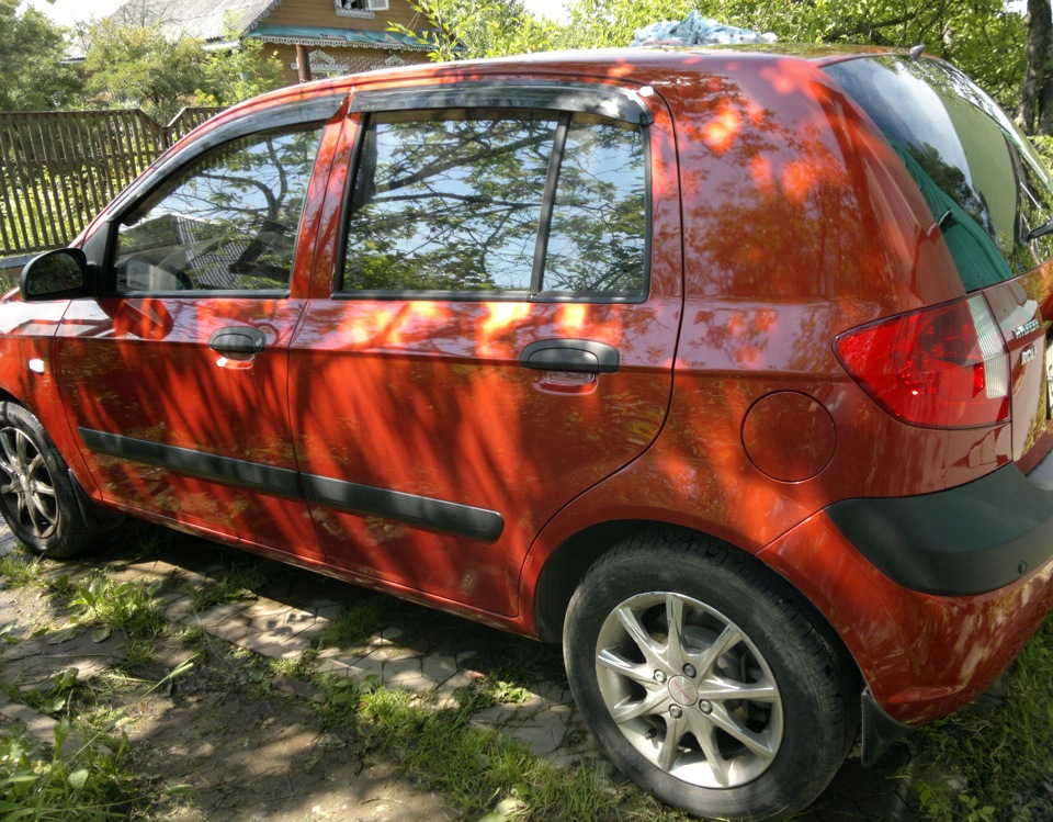 "Моем моем трубочиста" — Hyundai Getz, 1,6 л, 2009 года | мойка | DRIVE2