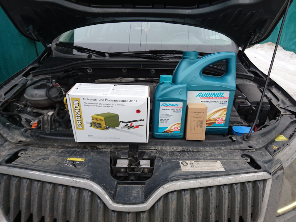 Экспресс замена масла (между ТО) — Skoda Octavia A7 Mk3, 1,8 л, 2014 ...