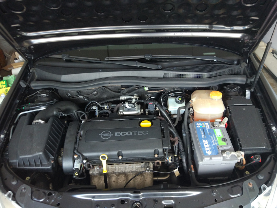 Замена масла в ДВС и МКПП — Opel Astra H, 1,8 л, 2008 года | плановое ...