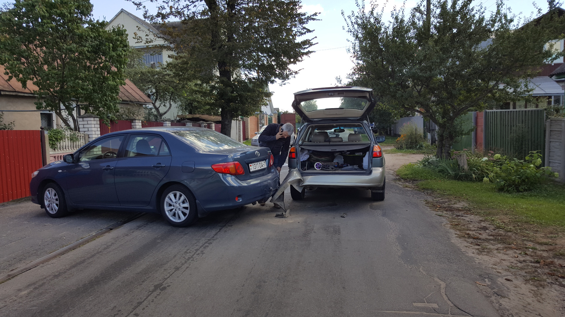 ДТП или Угадайте, кто виноват — Subaru Outback (BH), 2,5 л, 2002 года | ДТП  | DRIVE2