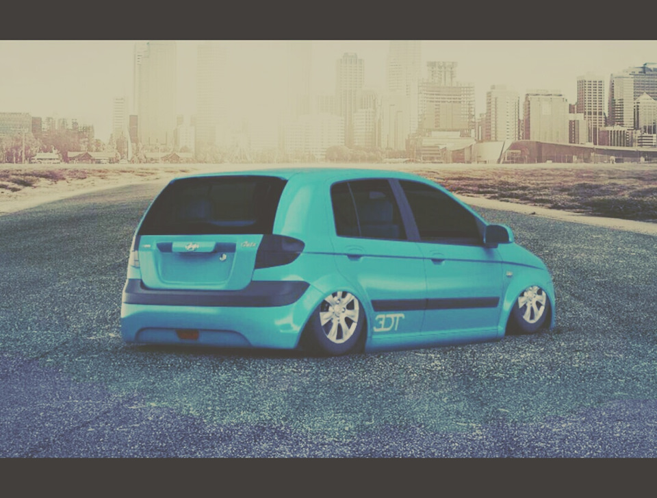 Задумки на винтовую подвеску. XYZ Super Sport. — Hyundai Getz, 1,4 л ...