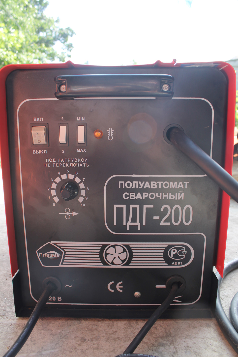 Полуавтомат трансформаторного типа "Плазма" ПДГ-200 в деле — Lada 21063 ...